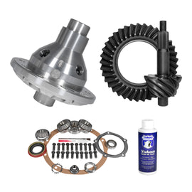 Yukon Gear and Axle YGK2287 Kit contains a ring and pinion set, positraction unit, and installation parts