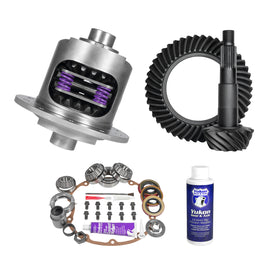 Yukon Gear and Axle YGK2362 Kit contains a ring and pinion set, positraction unit, and installation parts