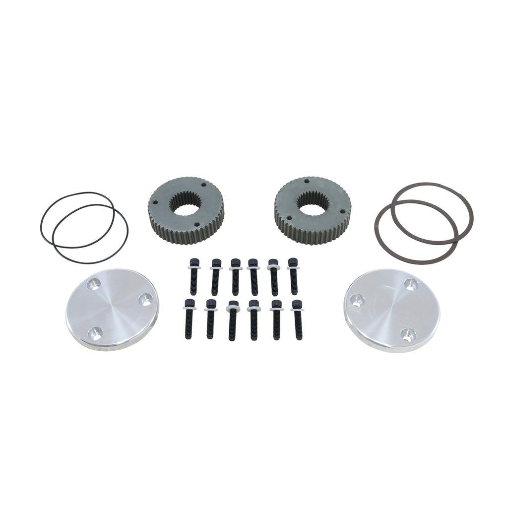 Yukon Gear and Axle YHC50002 Yukon Gear YHC50002 Yukon Hardcore Drive Flange Kit Dana 44 30spl Outer Stubs w/ Non-Engraved Caps