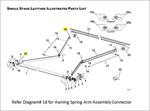 R001791 Awning Arm Mounting Hardware