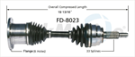 TRAKMOTIVE FD-8023 CV Axle Shaft