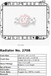 CSF 2708 Radiator