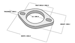 VIBRANT 1470S Flange: 2 Bolt Flange; stainless steel