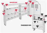 600-8442R Van Storage System Kit