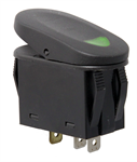 RUGGED RIDGE 17235.04 Rocker Switch, 2 Position, Green