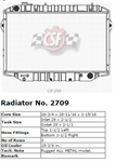 CSF 2709 89-92 4.0L AT TOYOTA LAND
