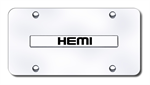 AUTOMOTIVE GOLD HEMNCC License Plate: Hemi name plate; chrome on chrome