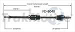 TRAKMOTIVE FD-8048 CV Axle Shaft