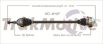 TRAKMOTIVE AD-8127 CV Axle Shaft