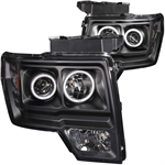 ANZO 111161 09 F150 BLACK HEADLIGHTS