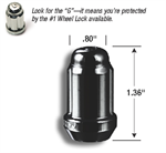 GORILLA 21681BC BLACK CHROME 1/2 X20 LUGS