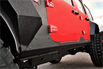 RUGGED RIDGE 11615.10 Body Armor Cladding, Rocker Panel Guard, Steel; 07