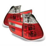 SPYDER 5000835 ( Spyder ) BMW E53 X5 00-06 4PCS Euro Style Tail Lights- Red Clea