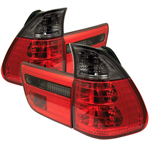 SPYDER 5000842 ( Spyder ) BMW E53 X5 00-06 4PCS Euro Style Tail Lights- Red Smok