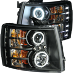 ANZO 111107 HEADLIGHT BLACK HOUSING