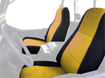 COVERKING SPC150 WRANGLER F BK/YELLOW SEAT 92-95