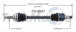 TRAKMOTIVE FD-8047 CV Axle Shaft