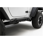 RUGGED RIDGE 11504.23 RRC Rocker Guard Kit, Black; 07-18 Jeep Wrangler J