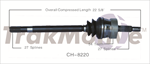 TRAKMOTIVE CH-8220 CV Axle Shaft