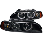 ANZO 121017 HEADLIGHT BMW 5SER PROJECTOR BLACK 95-01