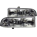 ANZO 111014 HEADLIGHT S-10 CRYSTAL 98-02