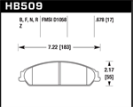 HAWK HB509B.678 BRAKE PADS