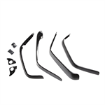 RUGGED RIDGE 11620.11 All Terrain Flat Fender Flare Kit, 8 Piece; 07-18