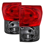 SPYDER 9040634 ( xTune ) Toyota Tundra 2007-2009 OEM Style Tail Lights - Red Smo