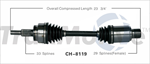 TRAKMOTIVE CH-8119 CV Axle Shaft