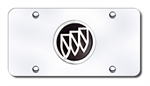 AUTOMOTIVE GOLD BUIPBCC BUICK CHROME/BLACK LOGO