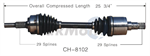 TRAKMOTIVE CH-8102 CV Axle Shaft