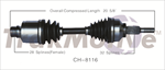 TRAKMOTIVE CH-8116 CV Axle Shaft