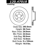 STOP TECH 120.47018 Brake Rotor