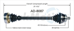 TRAKMOTIVE AD-8087 CV Axle Shaft