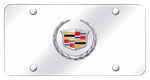 AUTOMOTIVE GOLD CAD2CC License Plate: License Plate; chrome Cadillac Logo