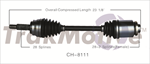 TRAKMOTIVE CH-8111 CV Axle Shaft