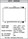 CSF 2870 89-94 NISSAN 240 SX (KA E