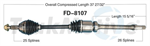 TRAKMOTIVE FD-8107 CV Axle Shaft