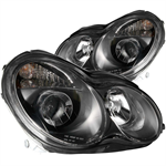 ANZO 121079 HEADLIGHT MB C CLASS BLACK 00-03