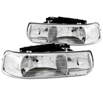 ANZO 111011 HEADLIGHT SILVERADO CRYSTAL 99-02