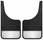 HUSKY 55001 Rubber Front Mud Flaps - 12IN w/ Weight- 2008-2018