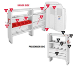 600-8442L Van Storage System Kit